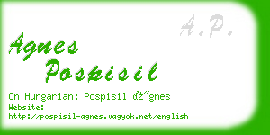 agnes pospisil business card